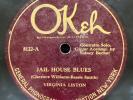 Blues-78 RPM-Virginia Liston & Sidney Bechet-Jail House Blues/