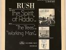 RUSH Spirit Of The Radio 1979 US Promo 