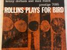 Sonny ROLLINS. Rollins plays for Bird   Prestige 7095