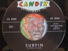 HEAR Beach Boys 45 Surfin / Luau CANDIX 331 no 