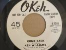 Ken Williams -Come Back - Okeh (WLP) 
